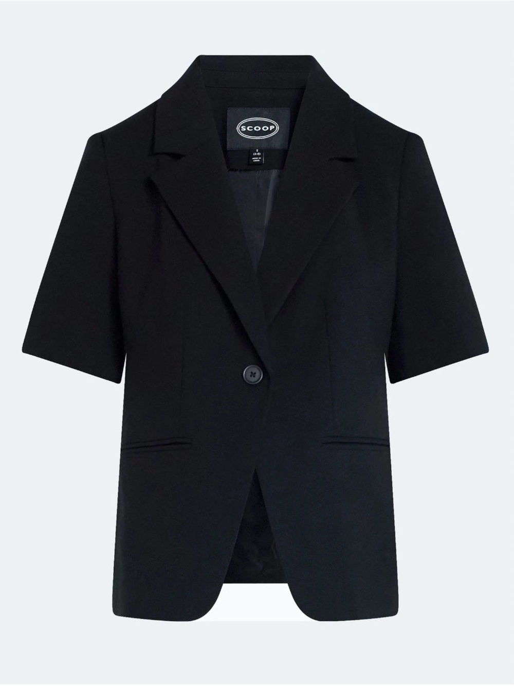 Scoop Women's and Women's Plus Short Sleeve Boxy Blazer